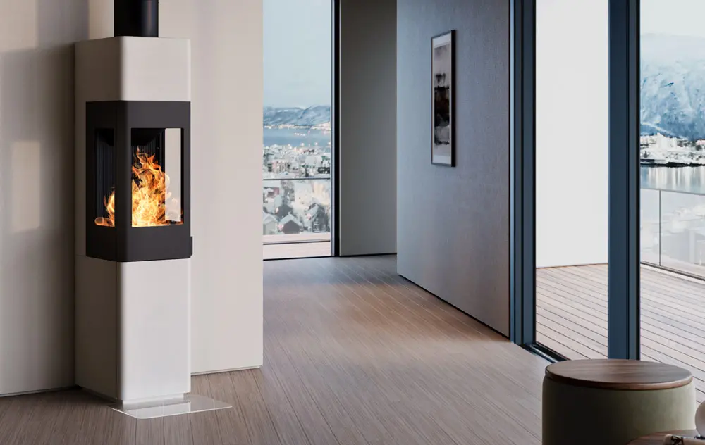 En liten murspis vackert placerad i en lägenhet