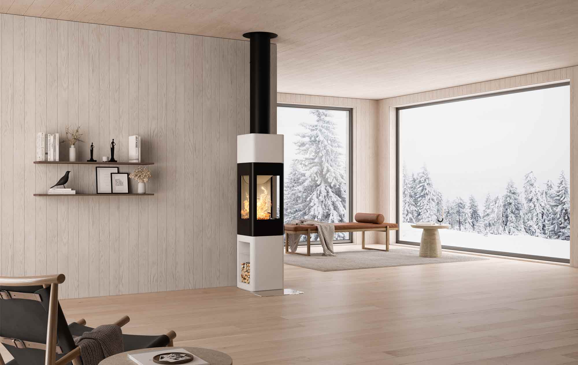 C’est notamment le cas de notre poêle à accumulation Colorado, design et eco-friendly.